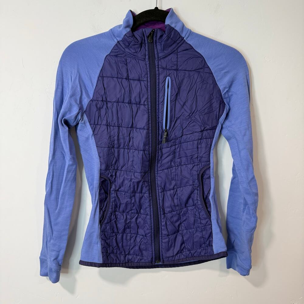 Smartwool Women's Two-Tone Puffer Jacket - Purple and Blue